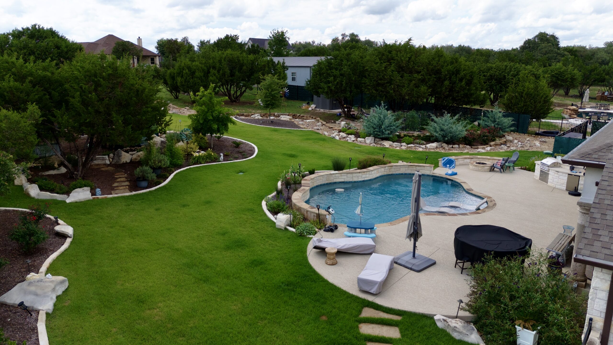 Pristine lawn maintenance